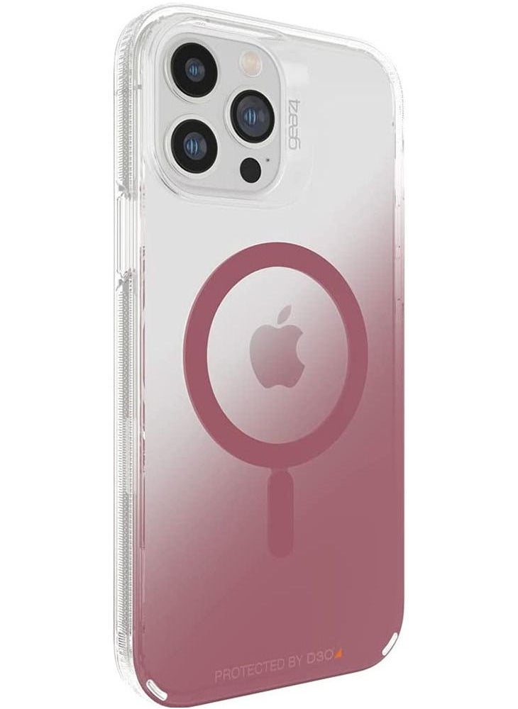 Gear4 - Milan Snap iPhone 13 Pro Max Case Cover with MagSafe with D3O Impact Protection Up to 13 Feet / 4 Meter - Rose - Image 1