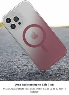Gear4 Milan Snap iPhone 13 Pro Max Case Cover with MagSafe with D3O Impact Protection Up to 13 Feet / 4 Meter - Rose  - Image 2