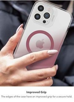 Gear4 Milan Snap iPhone 13 Pro Max Case Cover with MagSafe with D3O Impact Protection Up to 13 Feet / 4 Meter - Rose  - Image 3