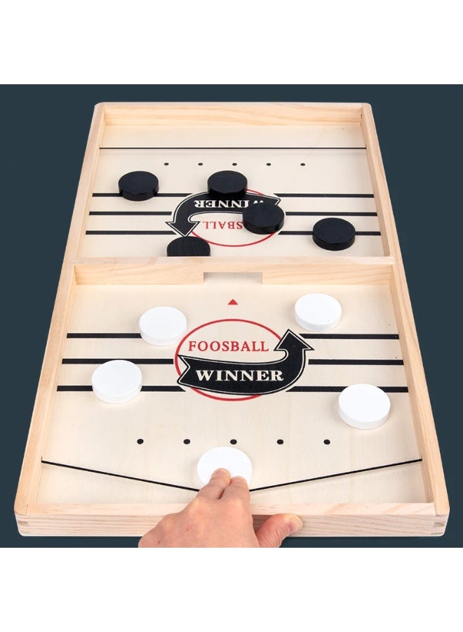 لعبة لوحية خشبية سريعة من نوع Sling Puck Winner للأطفال والكبار - Image 3