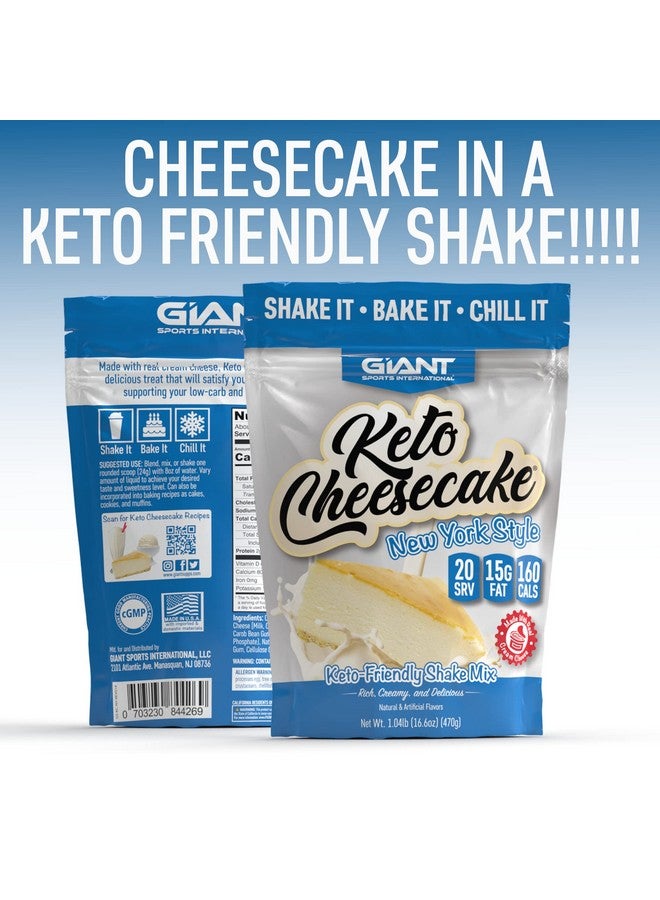 Giant Sports International Giant Sports Keto Cheesecake Shake Mix Delicious Low Carb Ketogenic Diet Gluten Free Powder Mix Meal Replacement Works Great With Almond Milk New York Style (20 Serving Bag) - Image 5