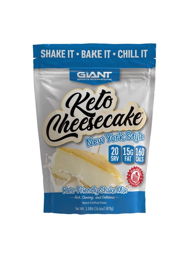 Giant Sports International Giant Sports Keto Cheesecake Shake Mix Delicious Low Carb Ketogenic Diet Gluten Free Powder Mix Meal Replacement Works Great With Almond Milk New York Style (20 Serving Bag) - Image 2