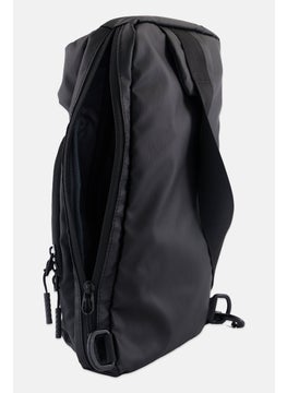 Algspar Women Brand Logo Sling Crossbody Bag 23 L x 35 H x 6 W cm, Black  - Image 3