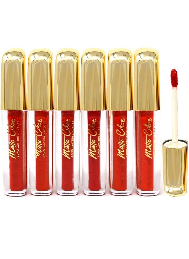 أدبيني أحمر شفاه سائل مطفي | خالٍ من اللطخات | مقاوم للماء ويدوم طويلاً 3 مل (عبوة من 6 قطع) - Image 1