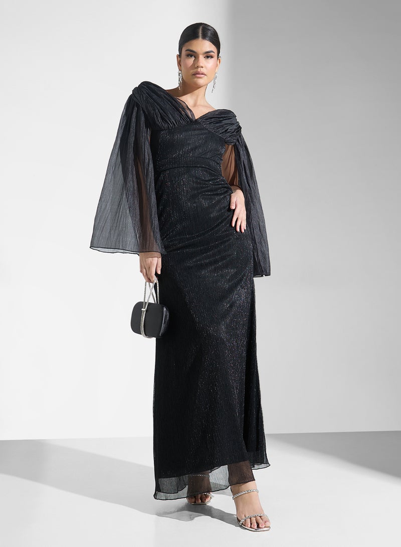 ايرا فستان سهرة مكشوف الكتفين - Image 4