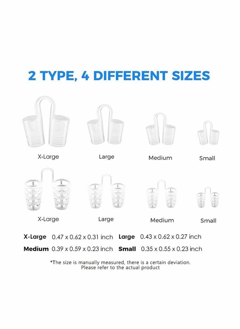 Anti Snoring Device, Snore Stopper Nasal Dilators Snoring Solution, Comfortable Nasal Dilators to Relieve Snore for Better Sleep Sleeping Aid Sleep, 8 PCS