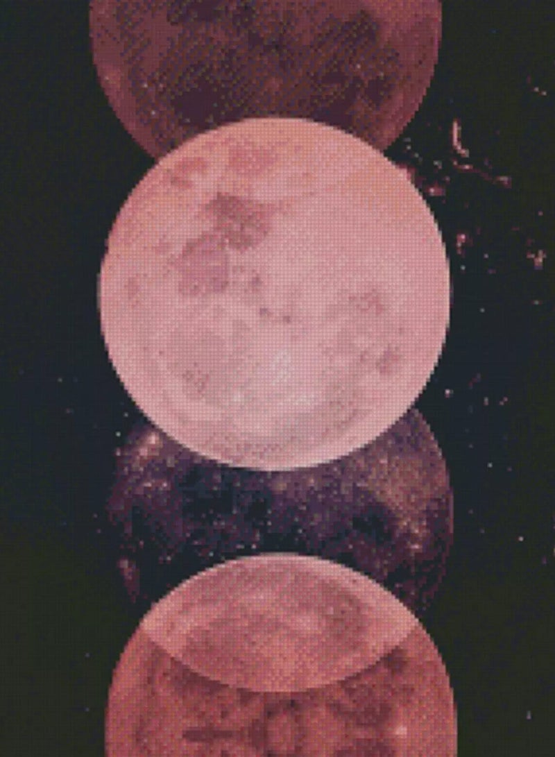 Moon Print Diamond Painting Without Frame - Image 5