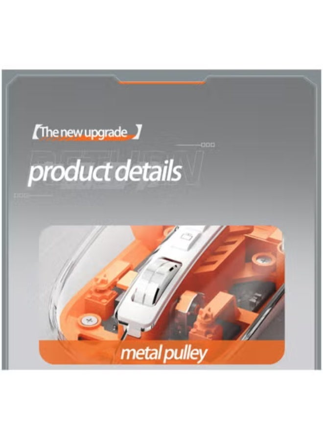 GULFLINK Wireless Bluetooth Mouse Slim Transparent Dual Mode (Bluetooth 5.1 + USB 2.4Ghz) Rechargeable Mouse With USB Receiver - Image 4