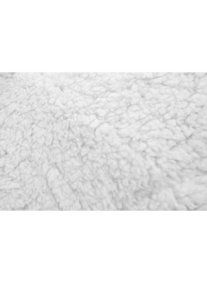 Mintra Blanket Double Sided Sherpa & Strip Flannel Red 220x180 - Image 3