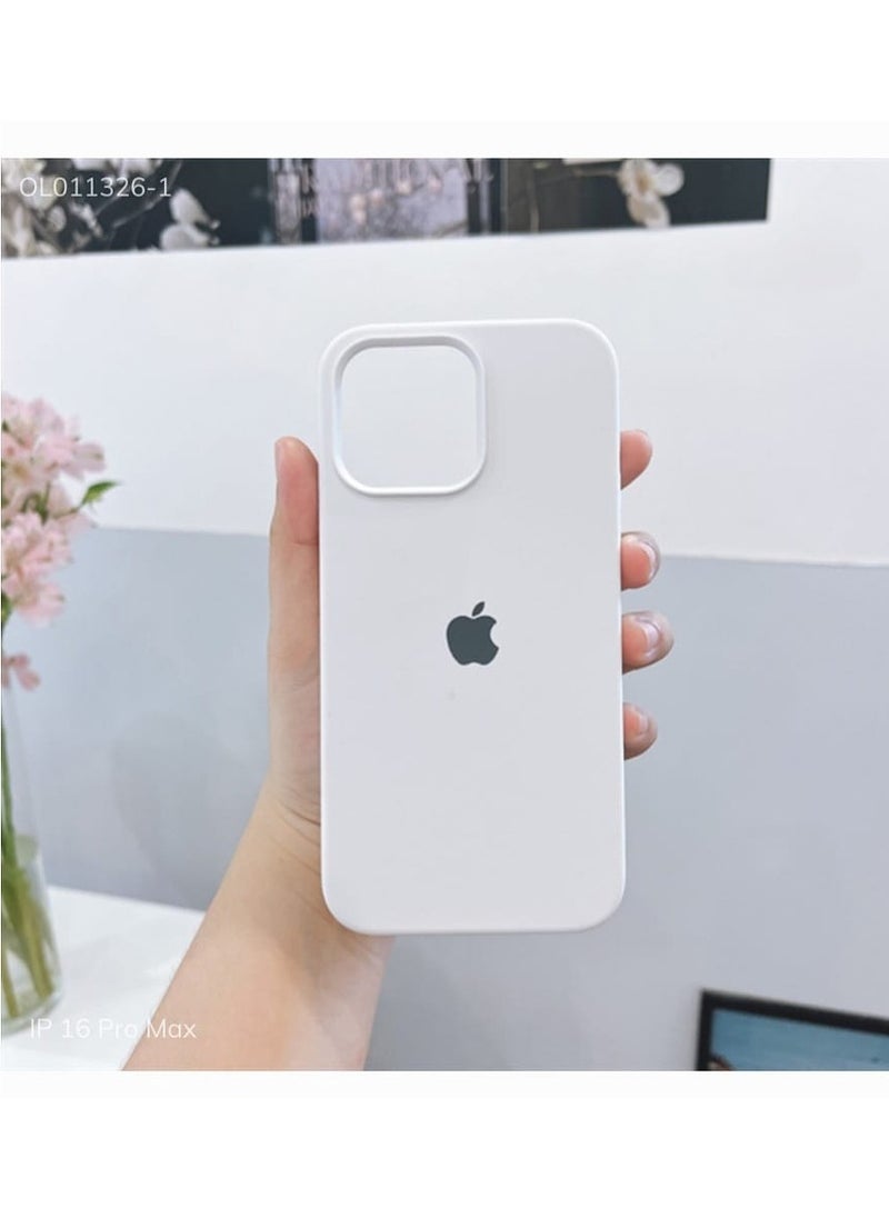 Generic - Silicone Case Cover Full Covered Anti Scratch Shockproof  For Apple iPhone 15 Pro Max (White) - Image 1