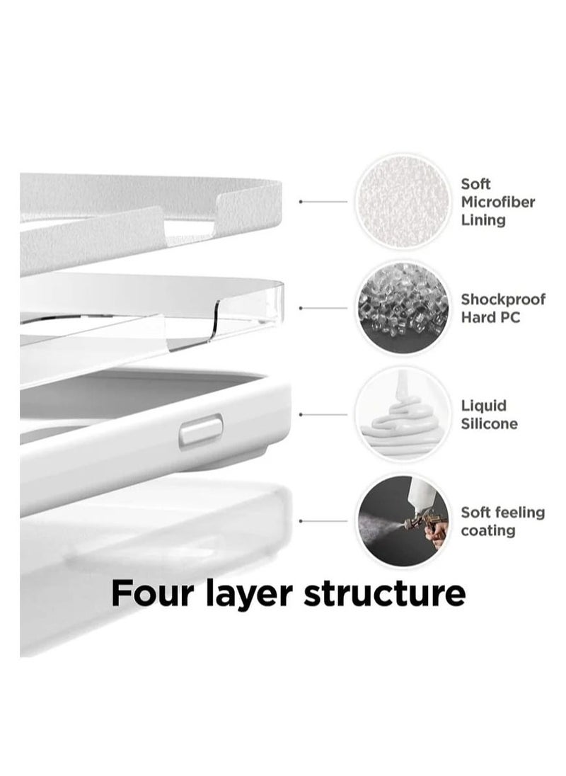 Generic - Silicone Case Cover Full Covered Anti Scratch Shockproof  For Apple iPhone 15 Pro Max (White) - Image 1