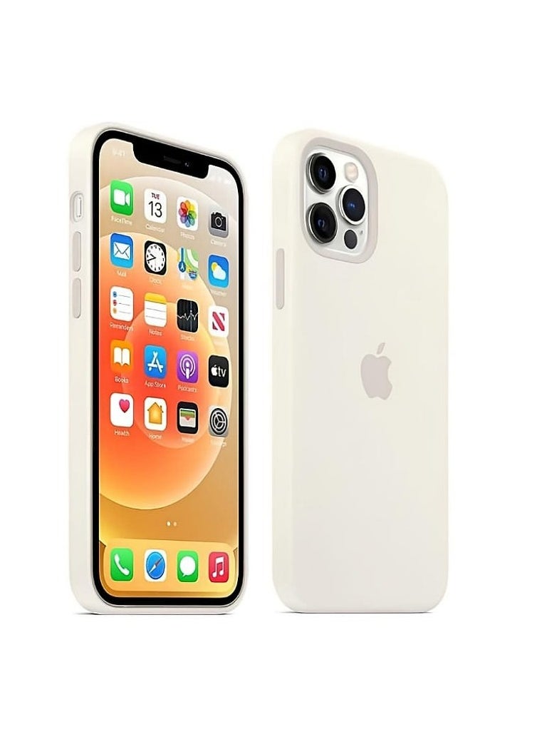 Generic - Silicone Case Cover Full Covered Anti Scratch Shockproof  For Apple iPhone 15 Pro Max (White) - Image 1