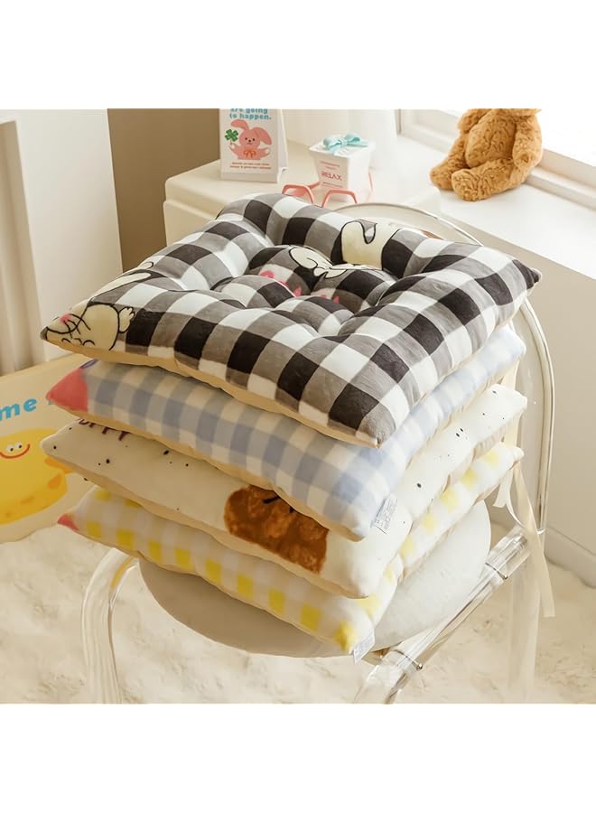 erorex Cotton Chair Cushion Square Chair Pads Non Slip Seat Cushion Floor Pillow Cushion For Chair Living Room Balcony Office Sofa Yoga 16 Inch 40Cm B - Image 4