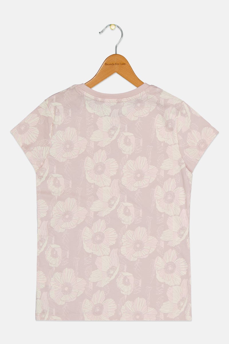 PUMA Kids Girl Crew Neck Short Sleeve Outdoor T-Shirt, Multicolor - Image 2