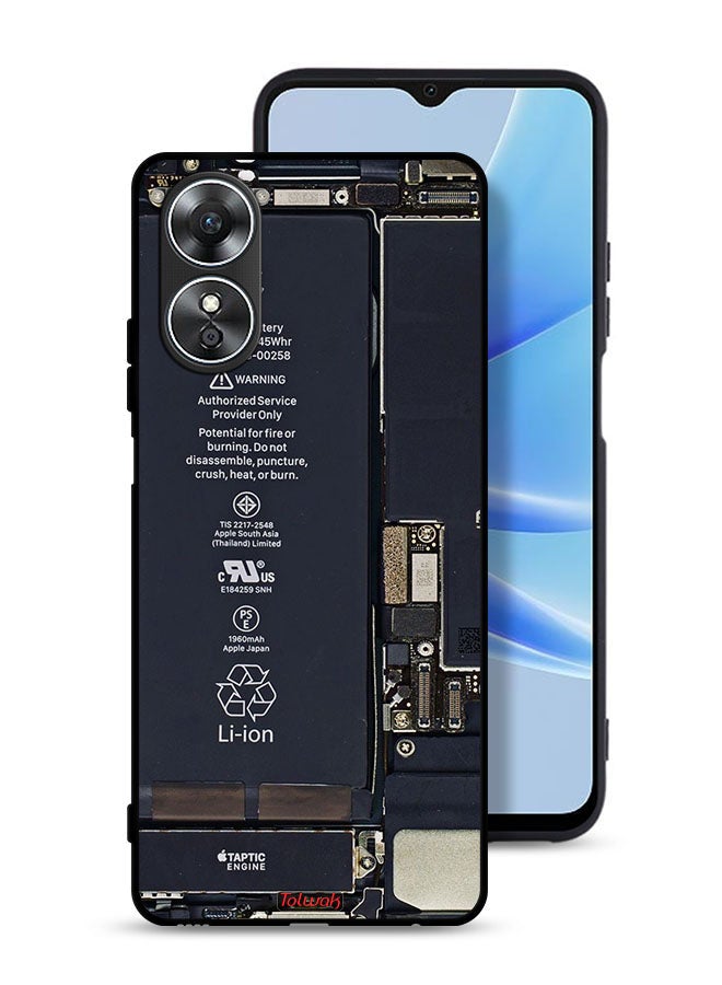 Tolwak Oppo A17 Protective Case Cover Phone Circuit Pattern - Image 1