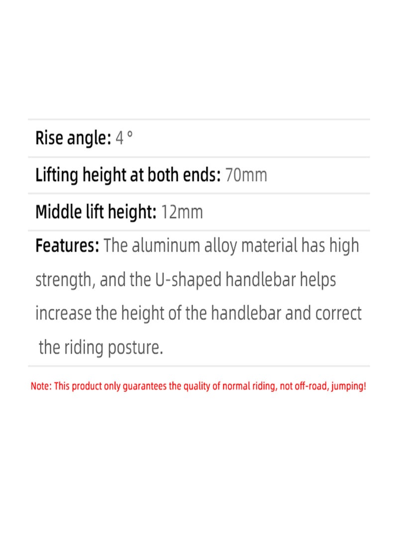 WAKE Mountain Bike Handlebars 31.8MM Diameter High-Rise Handlebar with Matte Surface 720MM 780MM Length Aluminum Alloy Handlebar for Bicycle - Image 4