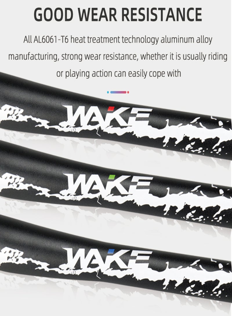 WAKE Mountain Bike Handlebars 31.8MM Diameter High-Rise Handlebar with Matte Surface 720MM 780MM Length Aluminum Alloy Handlebar for Bicycle - Image 2
