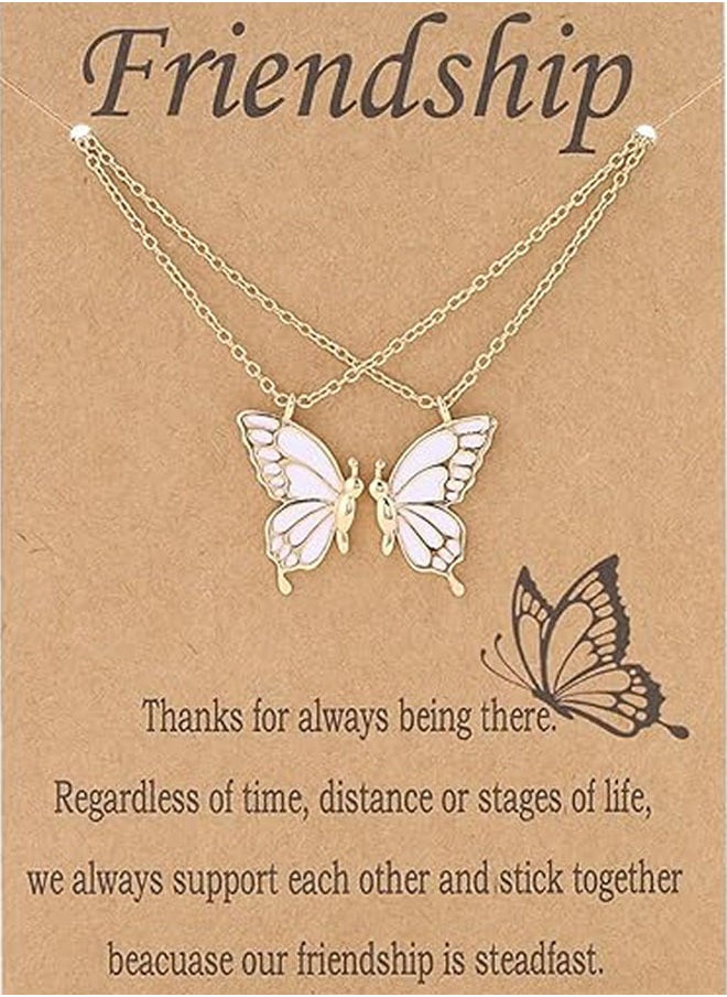 ATRJSZ - Friendship Necklace 2 Best Friend BFF Necklace Gifts for Women Friends Long Distance Birthday Gifts - Image 1