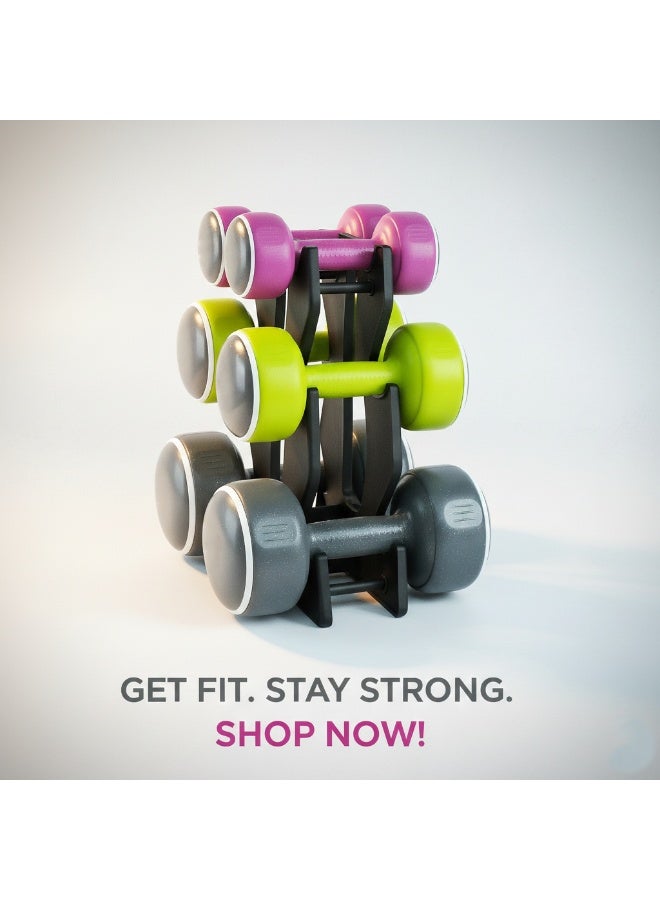 Axox Fitness Dumbbell Set 19kg | Home Gym Strength Training Dumbbells - Image 3