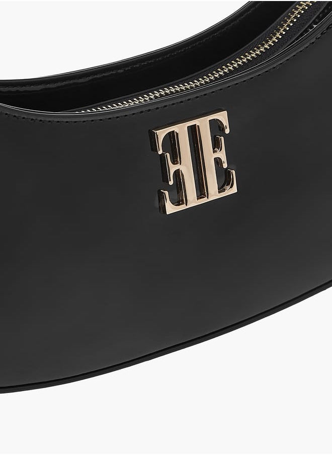 ELLE Womens Solid Shoulder Bag With Zip Closure And Adjustable Strap  - Image 4