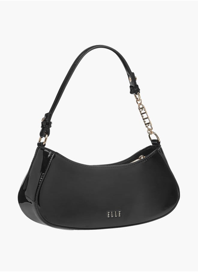 ELLE Womens Solid Shoulder Bag With Zip Closure And Adjustable Strap  - Image 3