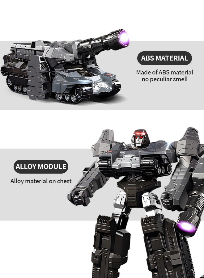 UETEEY Deformation Robot Toy, Deformed Car Robot Toys, Transformer Action Figure Deformation Car Model, Portable Alloy Deformation Robot Toys Gift for Kids - Image 2