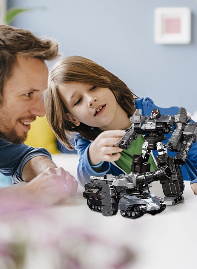 UETEEY Deformation Robot Toy, Deformed Car Robot Toys, Transformer Action Figure Deformation Car Model, Portable Alloy Deformation Robot Toys Gift for Kids - Image 3