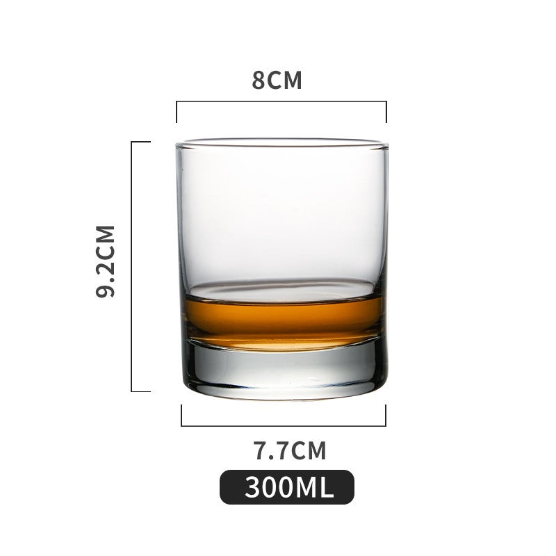 Libby Glass Whiskey Wine Glass Rock Classical Glass Cocktail Glass Spirits Glass ROCK Cup Ice Hockey Cup Wholesale Libby straight thick bottom cup 300ml 