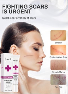 RtopR Scar Removal Cream Skin Repair Creams Treatment Stretch Marks Acne Surgical Care 15G  - Image 5