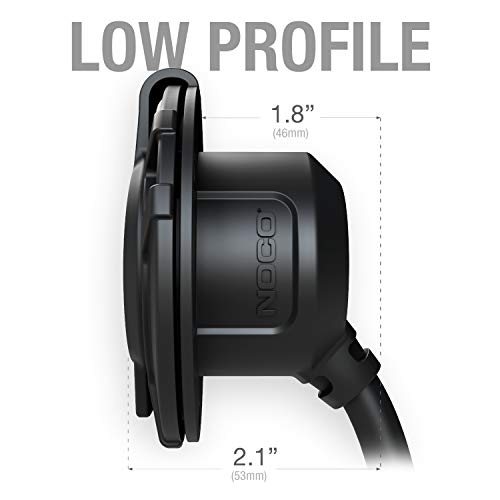 NOCO GCP2 15A AC Port Plug, 125V Power Inlet Socket, and Waterproof Electrical Outlet Receptacle Box with Dual 18-Inch Integrated Outdoor Extension Cords - Image 4