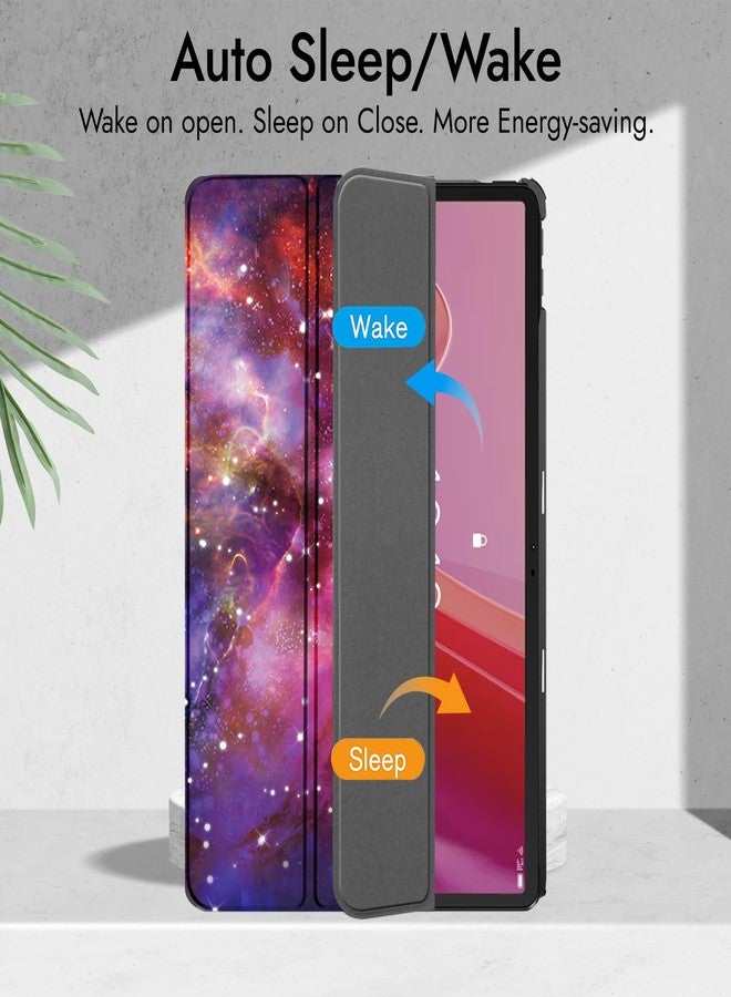 Robustrion Cover for Lenovo Tab M11 Cover Case, Trifold Flip Cover for Lenovo Tab M11 Tablet 11 inch [ Auto Sleep Wake Support] - Galaxy - Image 3