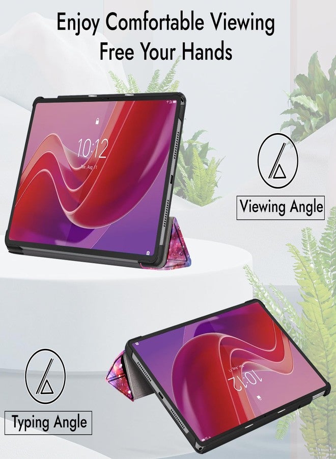 Robustrion Cover for Lenovo Tab M11 Cover Case, Trifold Flip Cover for Lenovo Tab M11 Tablet 11 inch [ Auto Sleep Wake Support] - Galaxy - Image 5