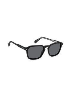 Polaroid Unisex Polarized Rectangular Sunglasses - Pld 4156/S/X Black Millimeter - Lens Size: 53 Mm  - Image 2