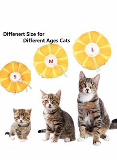 KASTWAVE Adjustable Cat Recovery Collar,   Cat Collar, Adjustable Kitten E Collar for Wound Healing Protective Cat Elizabethan Collar After Surgery for Kittens Puppies M  - Image 3