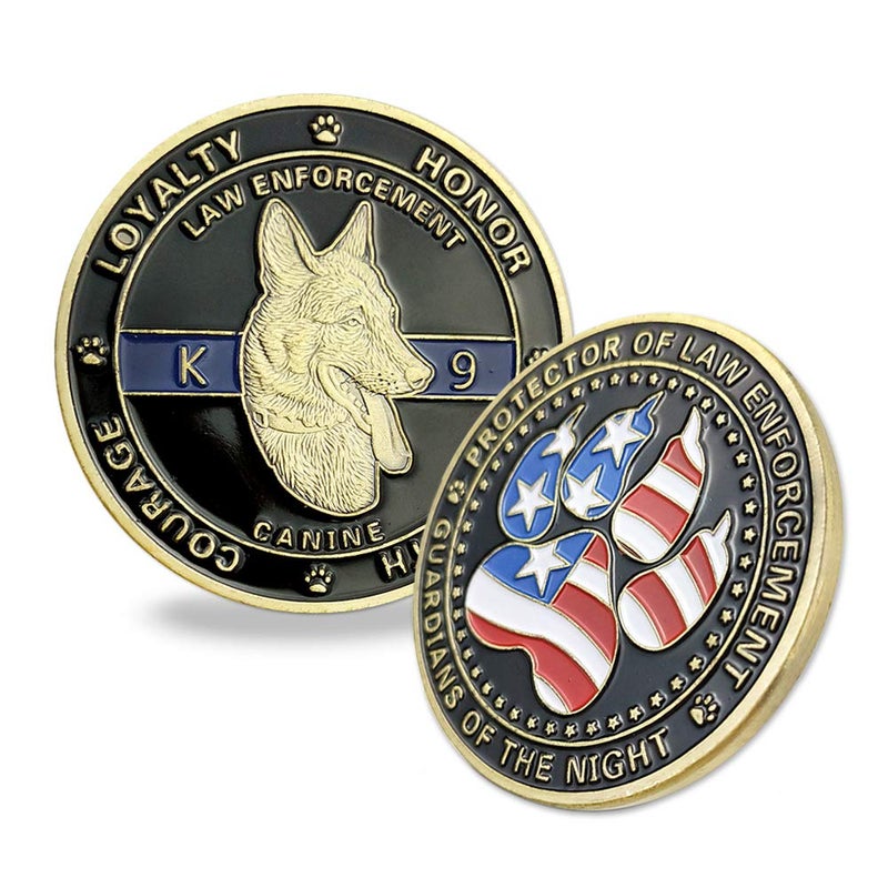 ASmileIndeep K9 Police Challenge Coin Law Enforcement Officer Canine Military Gift - Image 4
