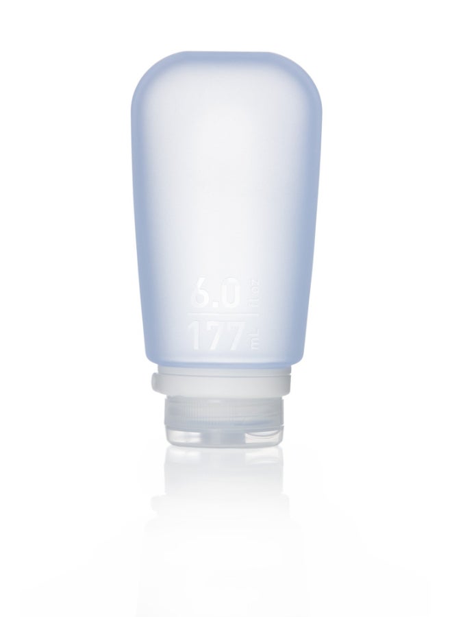 humangear GoToob XL Refillable Silicone Travel Bottle Locking Lid FoodSafe Material Blue XL 6 floz 177ml - Image 2