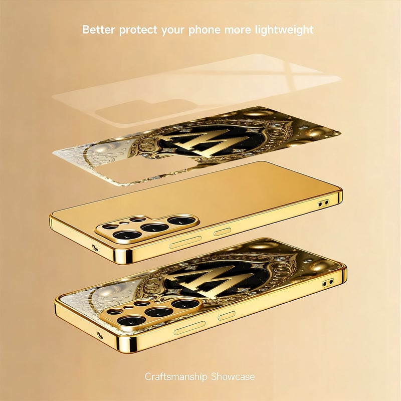 Mixed Color 1 Electroplated Letter W Pattern Phone Case for Samsung Galaxy A15 - Image 4
