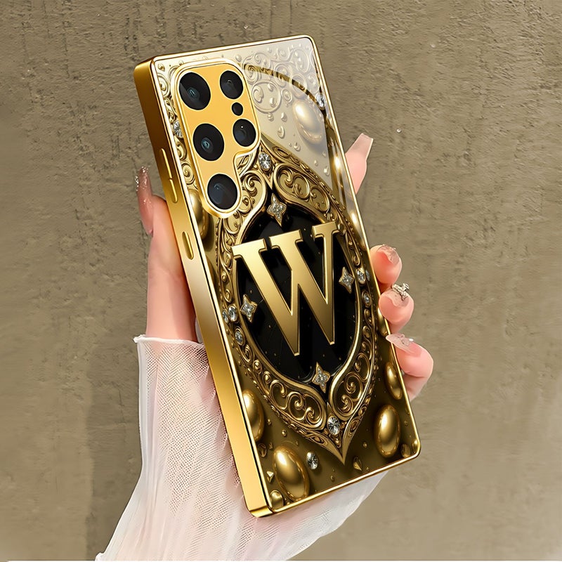 Mixed Color 1 Electroplated Letter W Pattern Phone Case for Samsung Galaxy A15 - Image 5