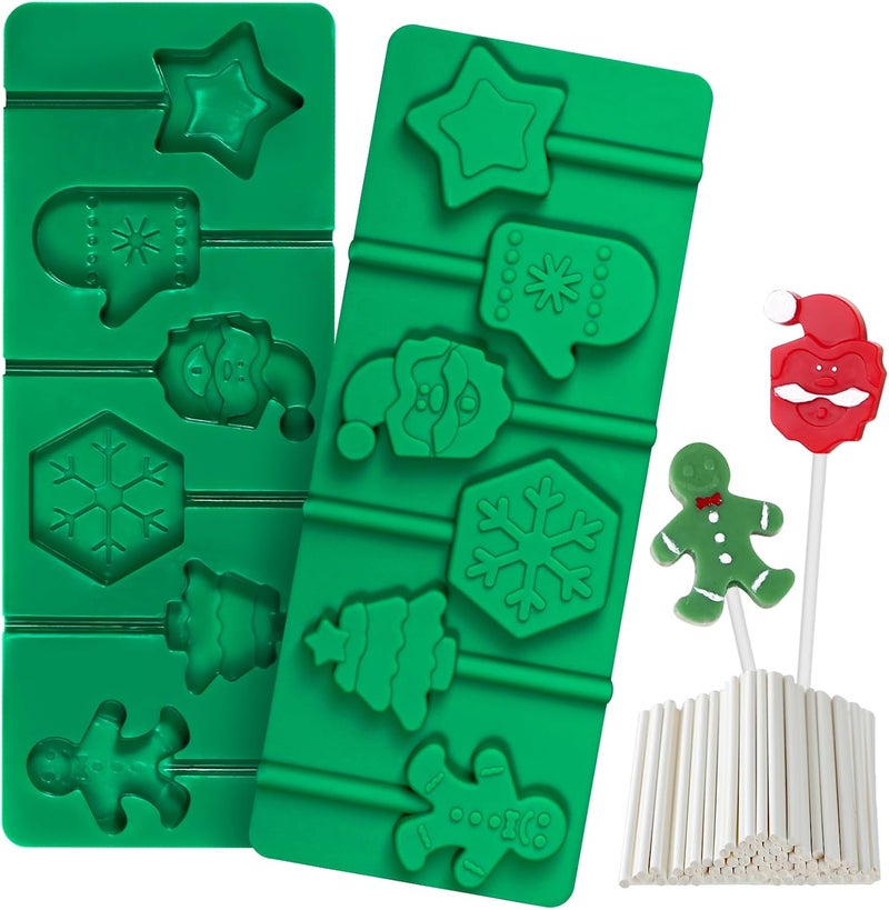 Kamehame Christmas Lollipop Molds Set - Image 1