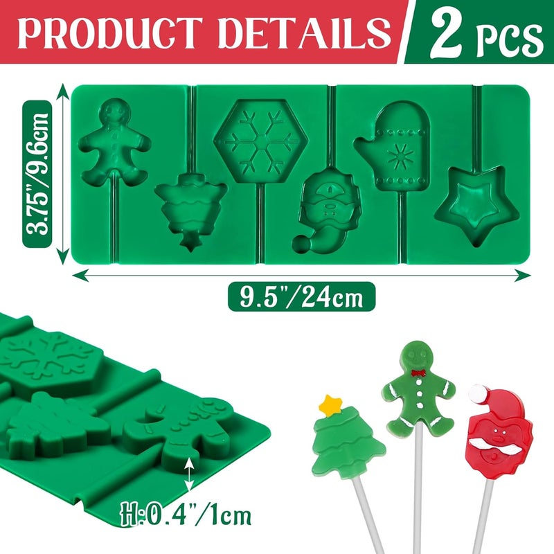 Kamehame Christmas Lollipop Molds Set - Image 3
