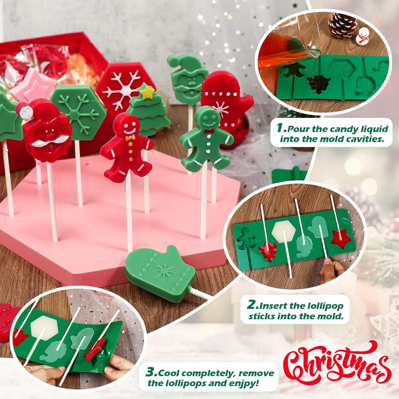Kamehame Christmas Lollipop Molds Set - Image 4