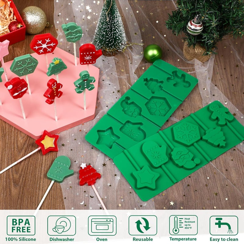 Kamehame Christmas Lollipop Molds Set - Image 2