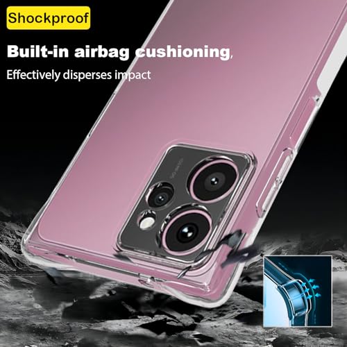 USTIYA Case for HMD Skyline Clear TPU Four Corners Protective Cover Transparent Soft funda - Image 2