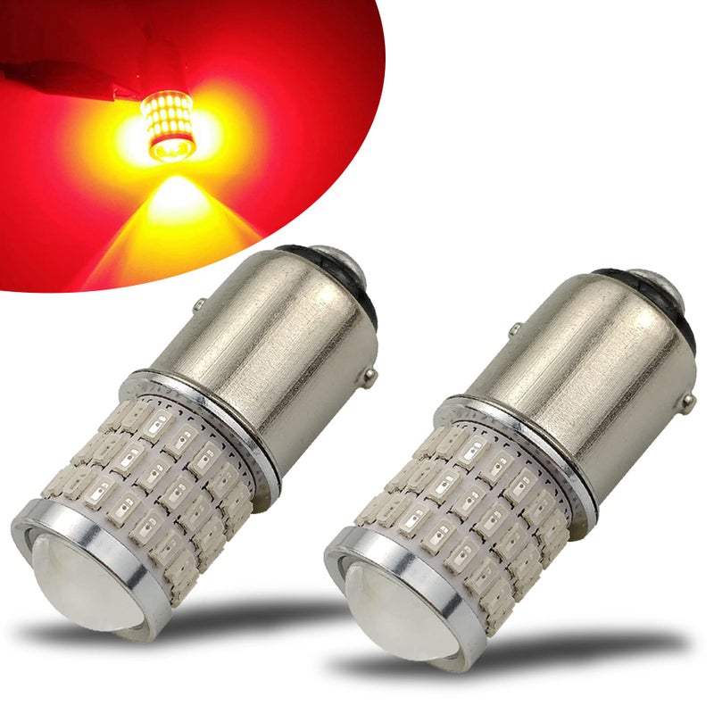 iBrightstar 930V Flashing Strobe Blinking Brake Lights 1157 2057 2357 7528 BAY15D LED Bulbs with Projector Replacement for Tail Brake Stop Lights Brilliant Red
