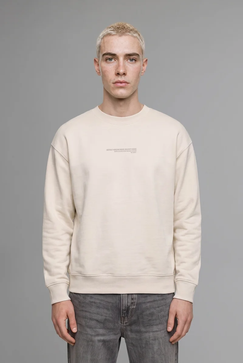 Defacto Boxy Fit Printed Long Sleeve Sweatshirt