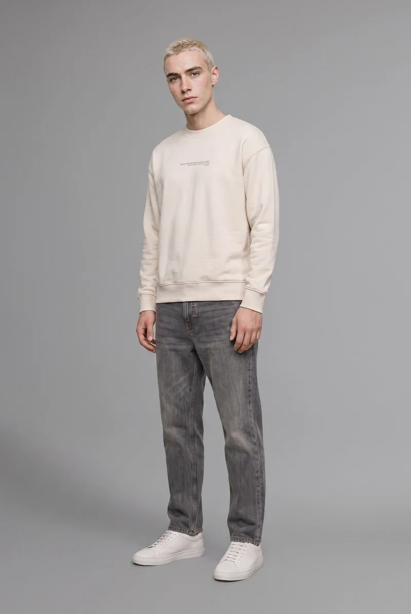 Defacto Boxy Fit Printed Long Sleeve Sweatshirt
