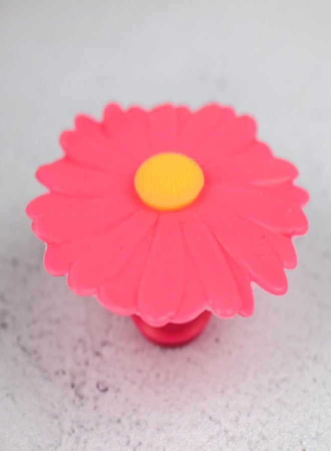 تشارلز فيانسين مجموعة من 4 سدادات زجاجات نبيذ من السيليكون بتصميم زهرة الأقحوان من تشارلز فيانسين - Image 2