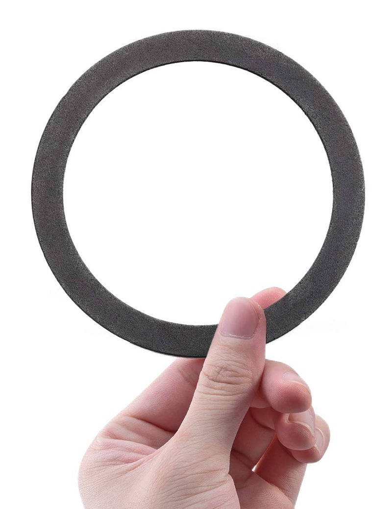 KONE Strainer Gasket Seal Ring, 2 Pack Foam Gray Washer Fits for 3-1/2 Inch Kitchen Sink Drain No Need Plumber Putty - Image 2