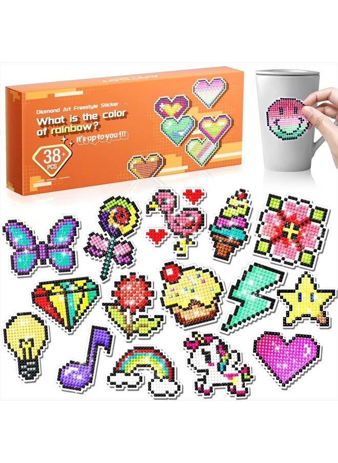 ARTDOT Diamond Art Sticker Kits for Kids, Diamond Art and Crafts Toys Gift for Teen Girls and Boys Ages 6 7 8 9 10 11 12 Year Old  - Image 1