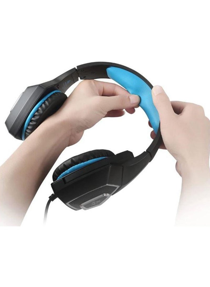 Pro Gaming Headest V-1 With Colourful Backlight , Flexible Mic , Support Mobiles , Tablets , Laptops , PS4 , Xbox One  - Image 4